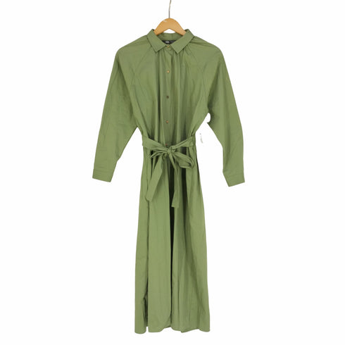 ザラ ZARA ウエストベルト バックギャザーシャツワンピース レディース import:XS