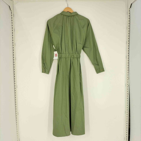 ザラ ZARA ウエストベルト バックギャザーシャツワンピース レディース import:XS
