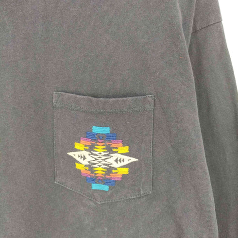 ペンドルトン PENDLETON オルテガ柄 刺繍 クルーネックポケットカットソー メンズ import:S