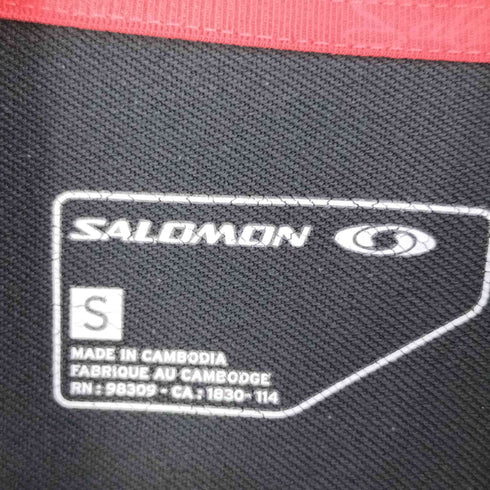 サロモン SALOMON アーム筆記体ロゴ ジップアップパーカー レディース import:S