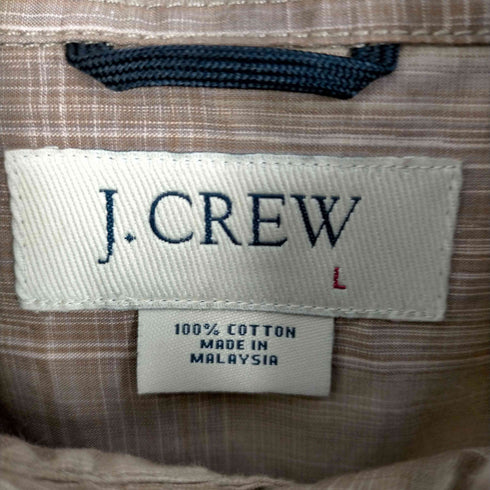 ジェイクルー J.CREW 00S オンブレチェック 半袖ボタンダウンシャツ メンズ JPN:L