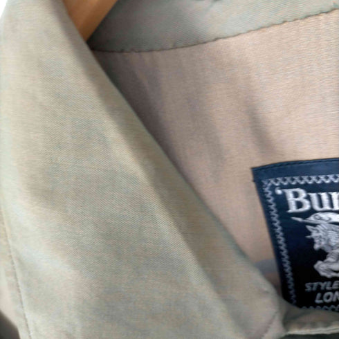 バーバリーズ BURBERRYS 60S-70S イングランド製 裏地チェック 玉虫色 ステンカラーコート メンズ