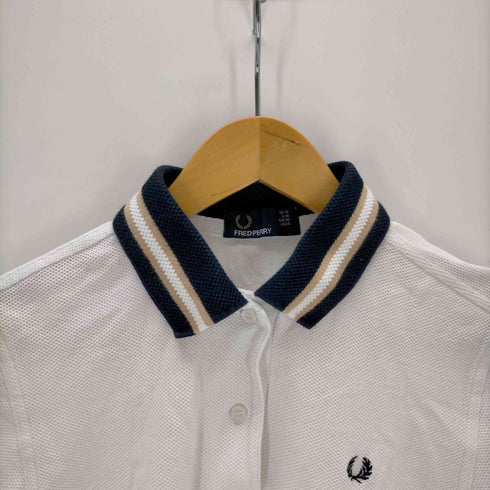 フレッドペリー FRED PERRY ワンポイントロゴ刺繍ポロシャツ レディース UK10