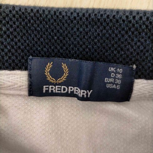 フレッドペリー FRED PERRY ワンポイントロゴ刺繍ポロシャツ レディース UK10