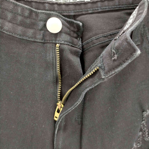 N NUMBER ペイント加工 テーパードデニムパンツ メンズ JPN:M