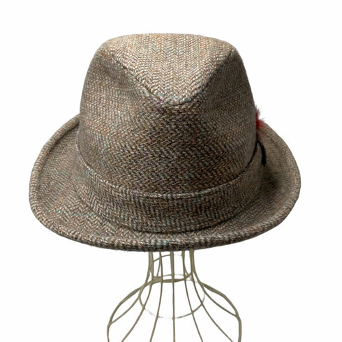 カンゴール KANGOL USA製 ツイード 中折れ ハット メンズ LARGE