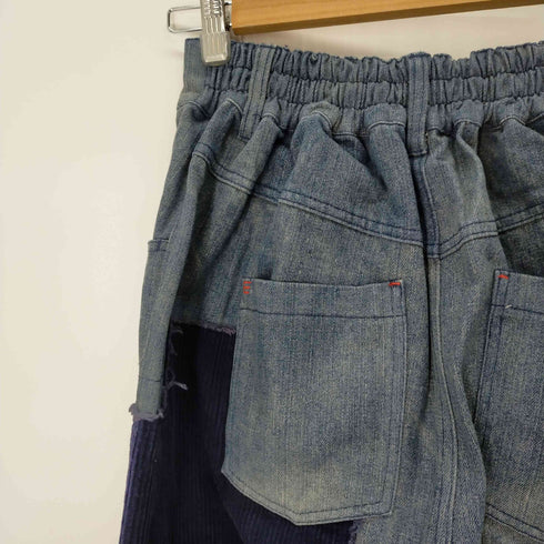 コハク KOHAKU パッチワークデニムパンツ 再構築 レディース JPN:2