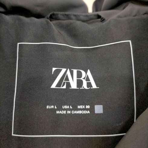ザラ ZARA 中綿ロングベスト レディース import:L