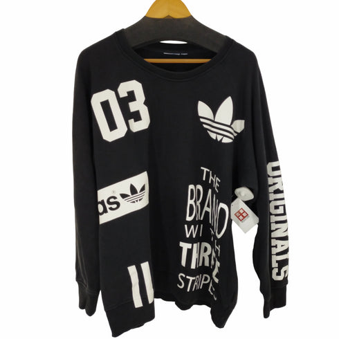 アディダス adidas オーバーサイズラグランスウェット メンズ