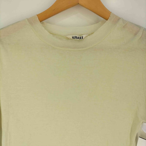 オーラリー AURALEE HIGH GAUGE SHEER RIB LONG SLEEVE TEE ハイゲージ シアーリブ ロングスリーブTシャツ レディース JPN:2