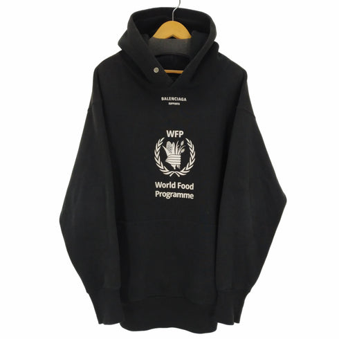 バレンシアガ BALENCIAGA 18AW World Food Programme WFP ワールドフード プログラム オーバーサイズパーカー メンズ import:XS