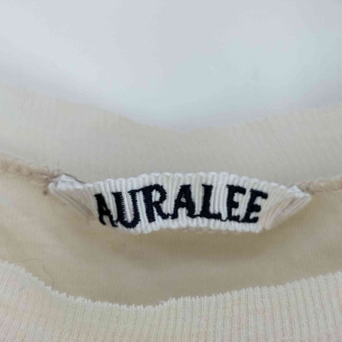 オーラリー AURALEE GIZA SUPER HIGH GAUGE SHEER RIB TEE ギザ スーパーハイゲージ シアーリブTシャツ レディース JPN:1