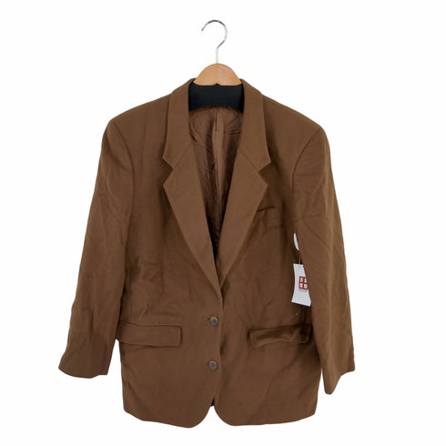 ブルックスブラザーズ BROOKS BROTHERS 総裏 開き見せ ノーベントメルトン 2Bシングルテーラードジャケット レディース 13AR