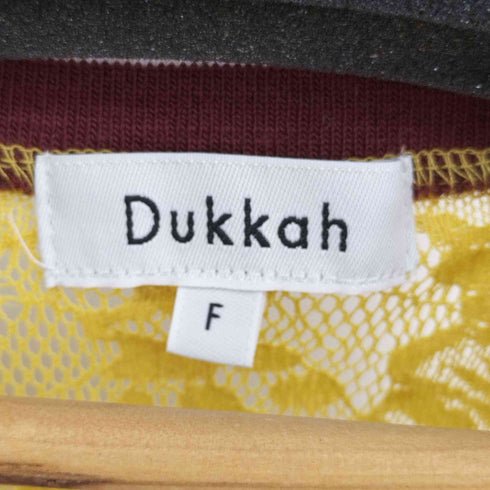 デュカ Dukkah ラインリブレースワンピース レディース FREE