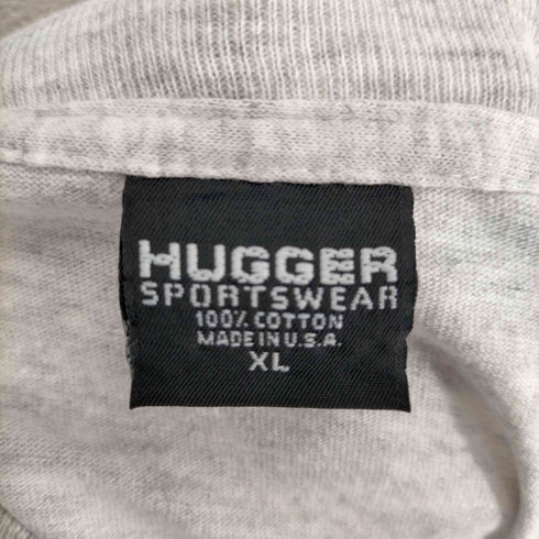 ハガー HUGGER MADE IN USA ラバープリント霜降りTシャツ NEBRASKA メンズ import:XL