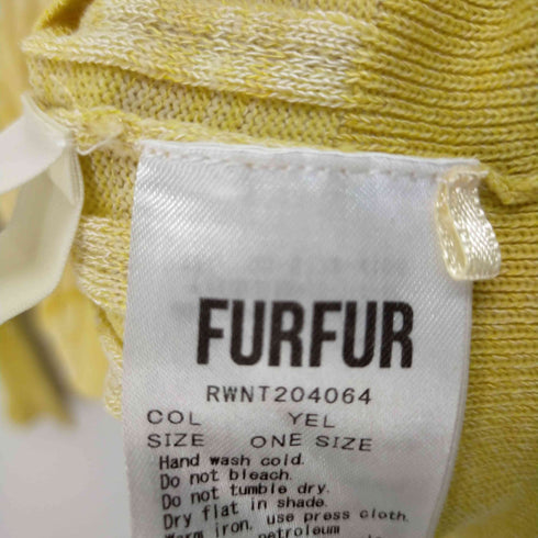 ファーファー furfur Wave Wide Rib Pullover レディース ONE SIZE