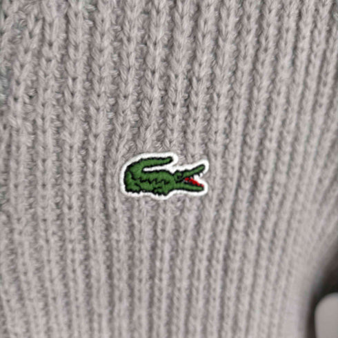 ラコステ LACOSTE ウールコットン ワニ刺しゅう ショールカラーカーディガン メンズ 5