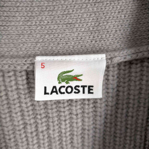 ラコステ LACOSTE ウールコットン ワニ刺しゅう ショールカラーカーディガン メンズ 5