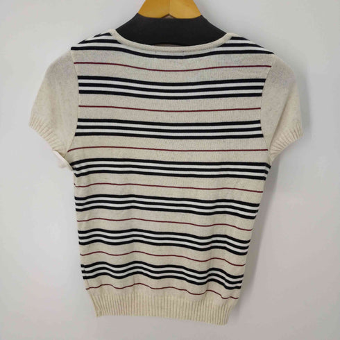 バーバリーロンドン BURBERRY LONDON ストライプニットカットソー レディース JPN:1