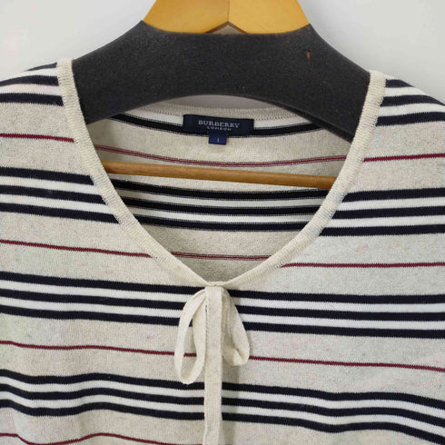 バーバリーロンドン BURBERRY LONDON ストライプニットカットソー レディース JPN:1