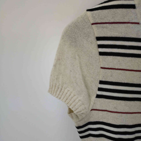 バーバリーロンドン BURBERRY LONDON ストライプニットカットソー レディース JPN:1