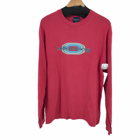 ビラボン BILLABONG USA製 シングルステッチ ロゴプリント L/S Tシャツ メンズ import:M