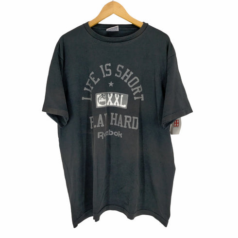 リーボック Reebok MADE IN USA アーチロゴ4段プリントTシャツ メンズ import:XL