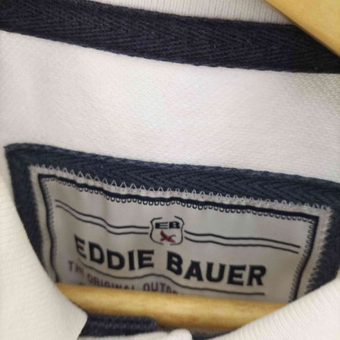 エディーバウアー Eddie Bauer エンブレム 星条旗 刺繍 S/S ポロシャツ メンズ import:M