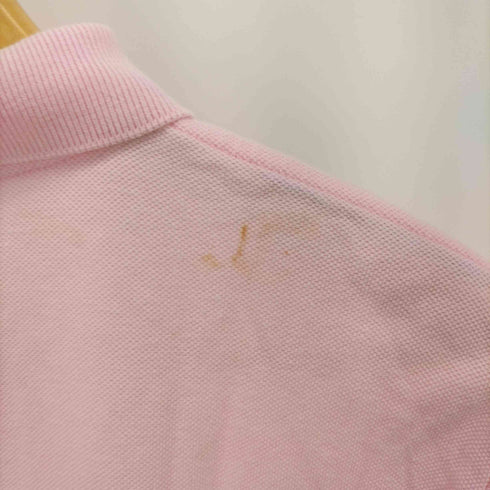 ポロバイラルフローレン Polo by RALPH LAUREN 90S クジラ ペイント 鹿の子 S/S ポロシャツ レディース 150
