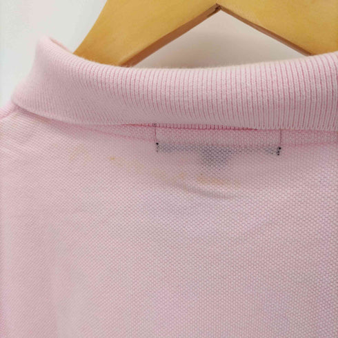 ポロバイラルフローレン Polo by RALPH LAUREN 90S クジラ ペイント 鹿の子 S/S ポロシャツ レディース 150
