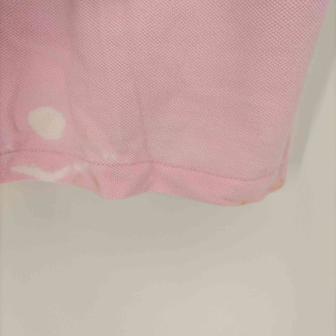 ポロバイラルフローレン Polo by RALPH LAUREN 90S クジラ ペイント 鹿の子 S/S ポロシャツ レディース 150