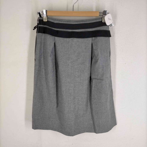 フォクシー FOXEY ウール カシミヤ混 タイトスカート レディース 40