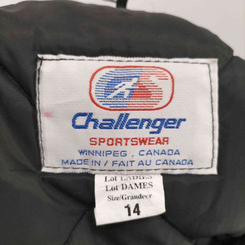 チャレンジャー CHALLENGER 90-00s 企業 刺繍 フルジップ 中綿 ブルゾン ジャケット メンズ 14