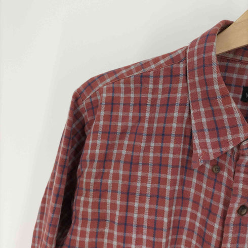 ヴァンヒューゼン VAN HEUSEN チェック ボタンダウン L/S シャツ メンズ import:XL