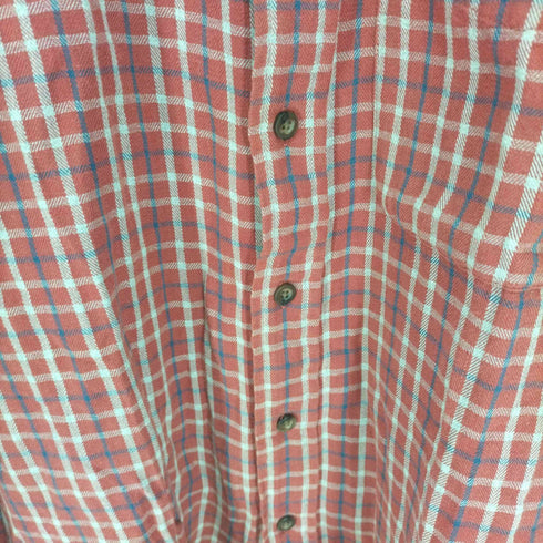 ヴァンヒューゼン VAN HEUSEN チェック ボタンダウン L/S シャツ メンズ import:XL