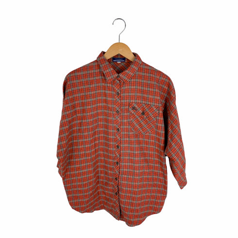 バーバリーブルーレーベル BURBERRY BLUE LABEL チェック柄フランネルシャツ レディース 38