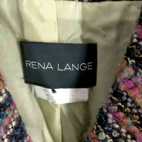 レナランゲ RENA LANGE ツイードテーラードジャケット レディース