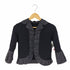 ランバンコレクション LANVIN COLLECTION シワ加工 素材切替 ニットジャケット レディース 38