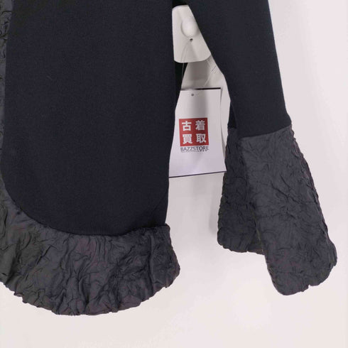 ランバンコレクション LANVIN COLLECTION シワ加工 素材切替 ニットジャケット レディース 38