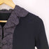 ランバンコレクション LANVIN COLLECTION シワ加工 素材切替 ニットジャケット レディース 38