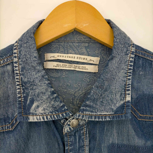 ヘリテイジストーン Heritage stone USED加工 デニムシャツ メンズ JPN:M