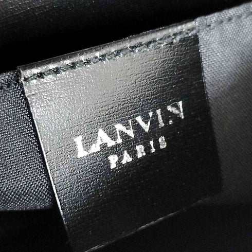 ランバン パリ LANVIN PARIS サイドロゴ刻印 ハンドバッグ レディース