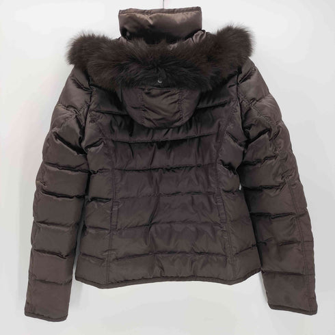 バーバリーロンドン BURBERRY LONDON フォックスファーフーデッドダウンジャケット レディース EUR:38
