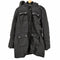 マイケルコース Michael Kors フェイクファー付ダウンコート アウター ロング フード ナイロン L 黒 ブラック M820142 /ES ■OS ■SH レディース import:L