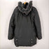マイケルコース Michael Kors フェイクファー付ダウンコート アウター ロング フード ナイロン L 黒 ブラック M820142 /ES ■OS ■SH レディース import:L