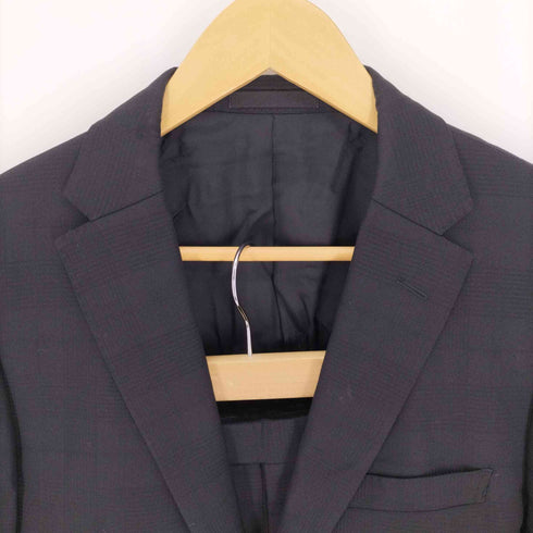 バーバリーブラックレーベル BURBERRY BLACK LABEL モノチェックセットアップ テーラードジャケット シングル スラックス メンズ SI36