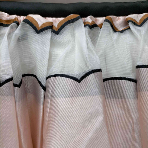 チェスティ Chesty 17SS スカート ボーダー ロング フレア 0 白 ピンク 茶 /AO ■OS レディース JPN:0