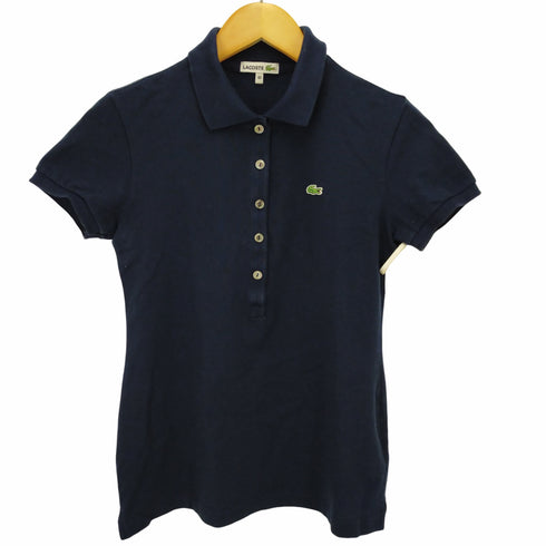 ラコステ LACOSTE ロゴ刺繍 ショートスリーブポロシャツ レディース DE:40