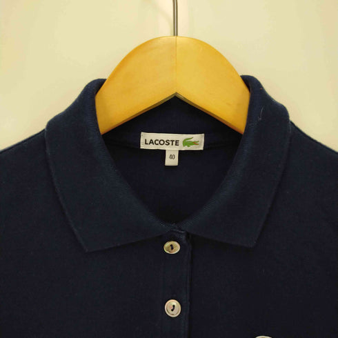 ラコステ LACOSTE ロゴ刺繍 ショートスリーブポロシャツ レディース DE:40