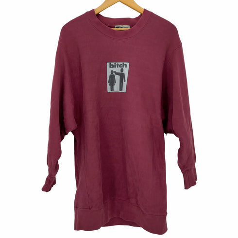 ビッチスケート ボーディング bitch skateboards bitch logo sweat メンズ L